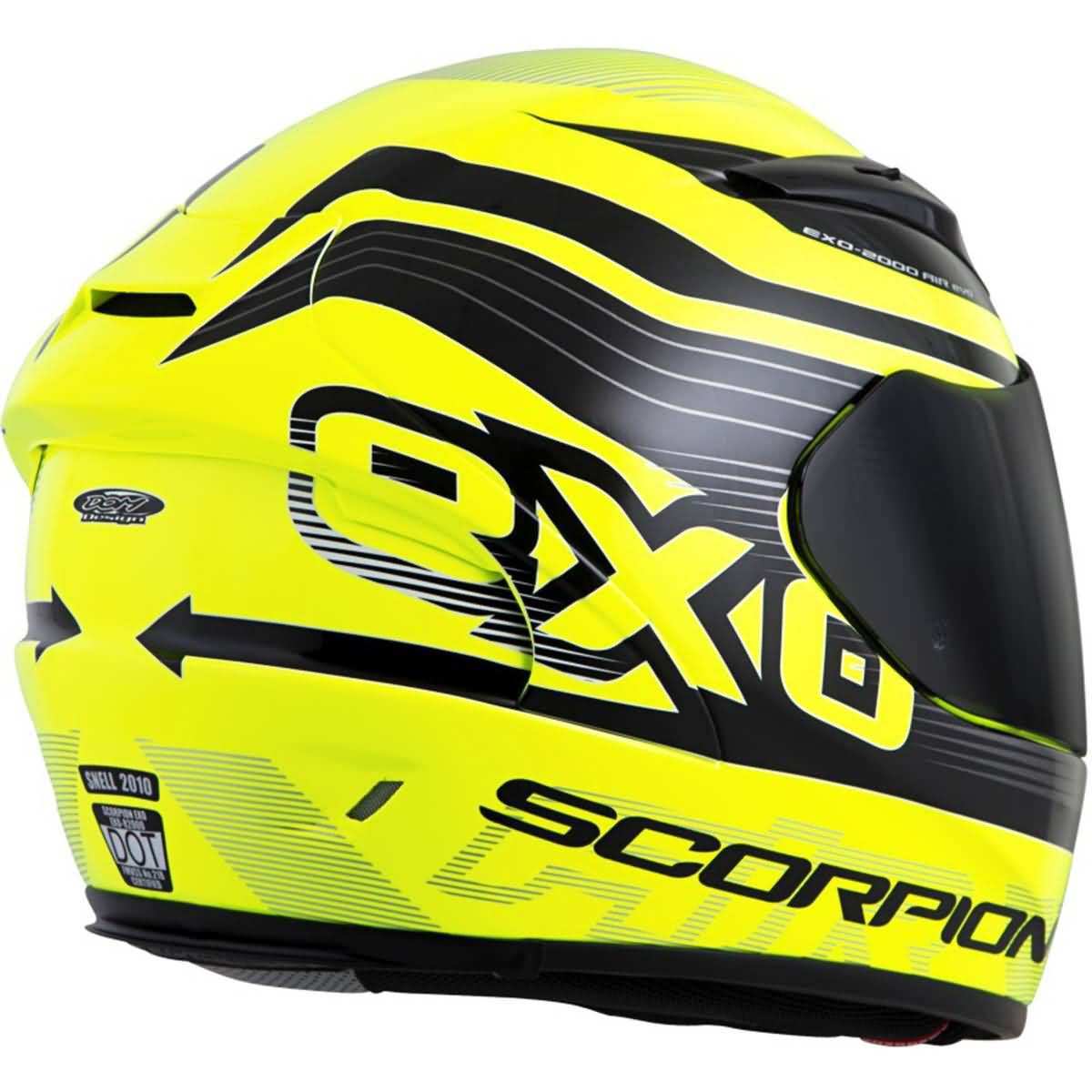 Black/Neon Full-Face Helmet N153