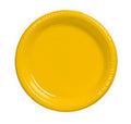 School Bus Yellow Plastic Banquet Plate (Case of 240) K9776