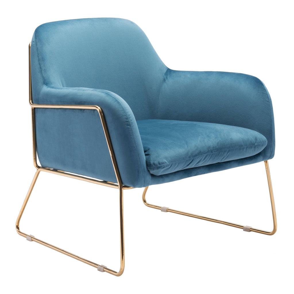 Pink Velvet Arm Chair L97119