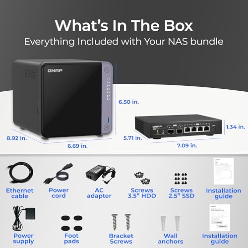 6 Bay 10GbE Desktop NAS with Quad-core Processor and 4 GB DDR4 RAM R762