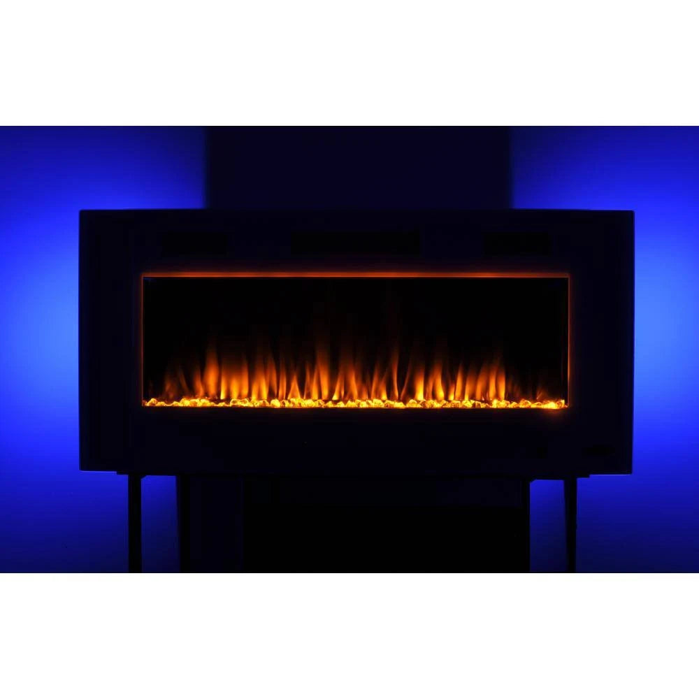 Black Wall-Mount Electric Fireplace E202