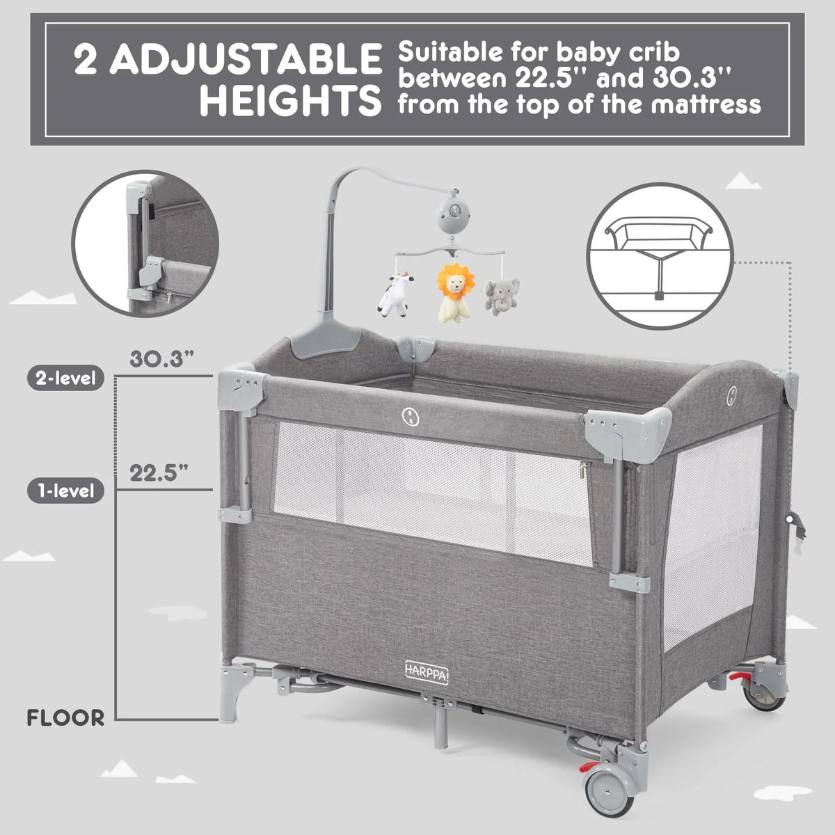 5 in 1 Portable Playard and Bassinet W982528
