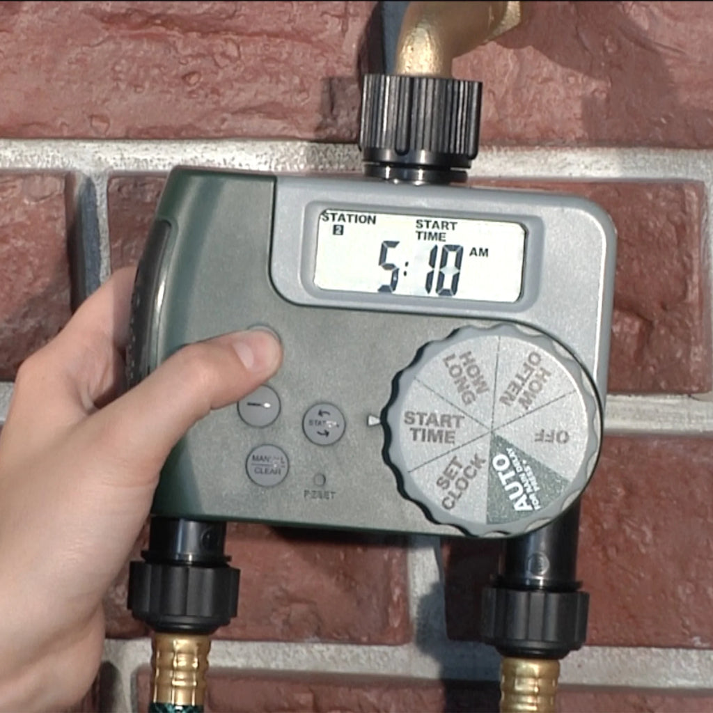 LCD 2-Port Digital Hose Faucet Timer F21569
