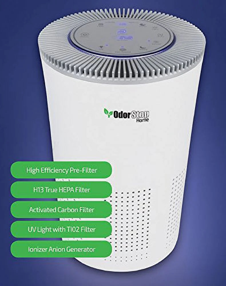5-in-1 Air Purifier with H13 HEPA Filter Black L76894