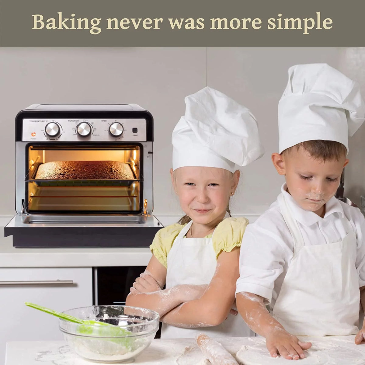 6-in-1 Air Fryer Toaster Oven 23 Quart Black Convection Oven G961590