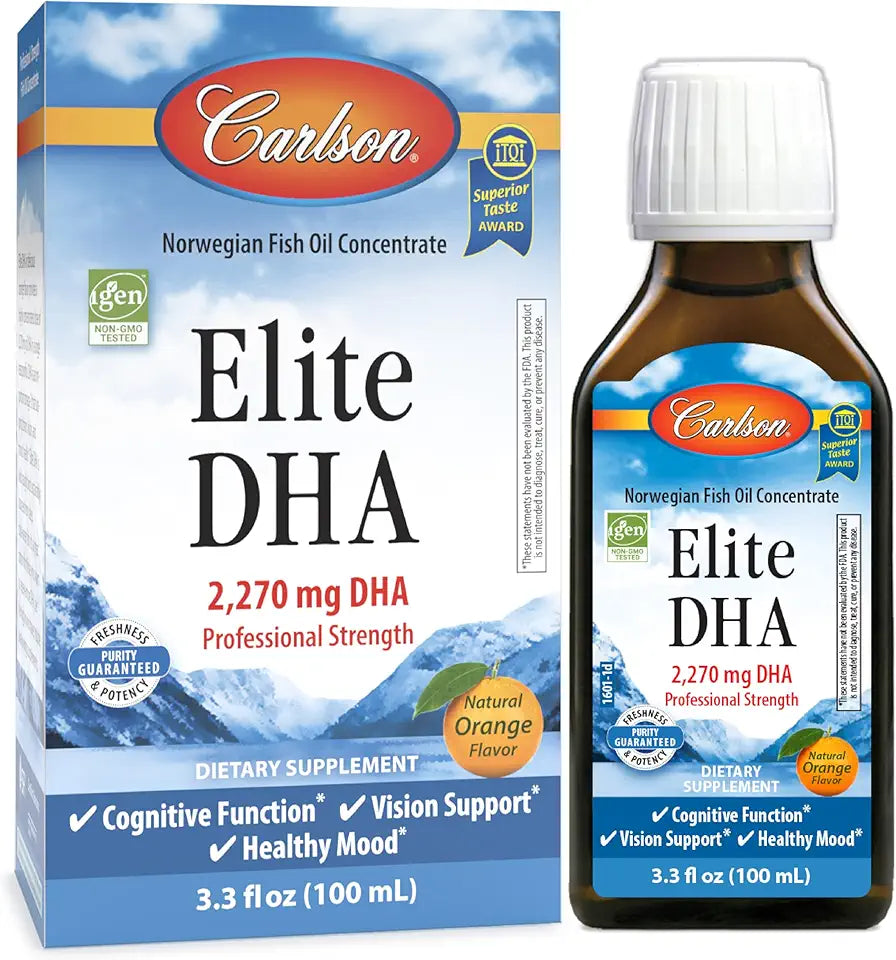 Norwegian Fish Oil Concentrate 2270 mg DHA Orange 100 mL L4050