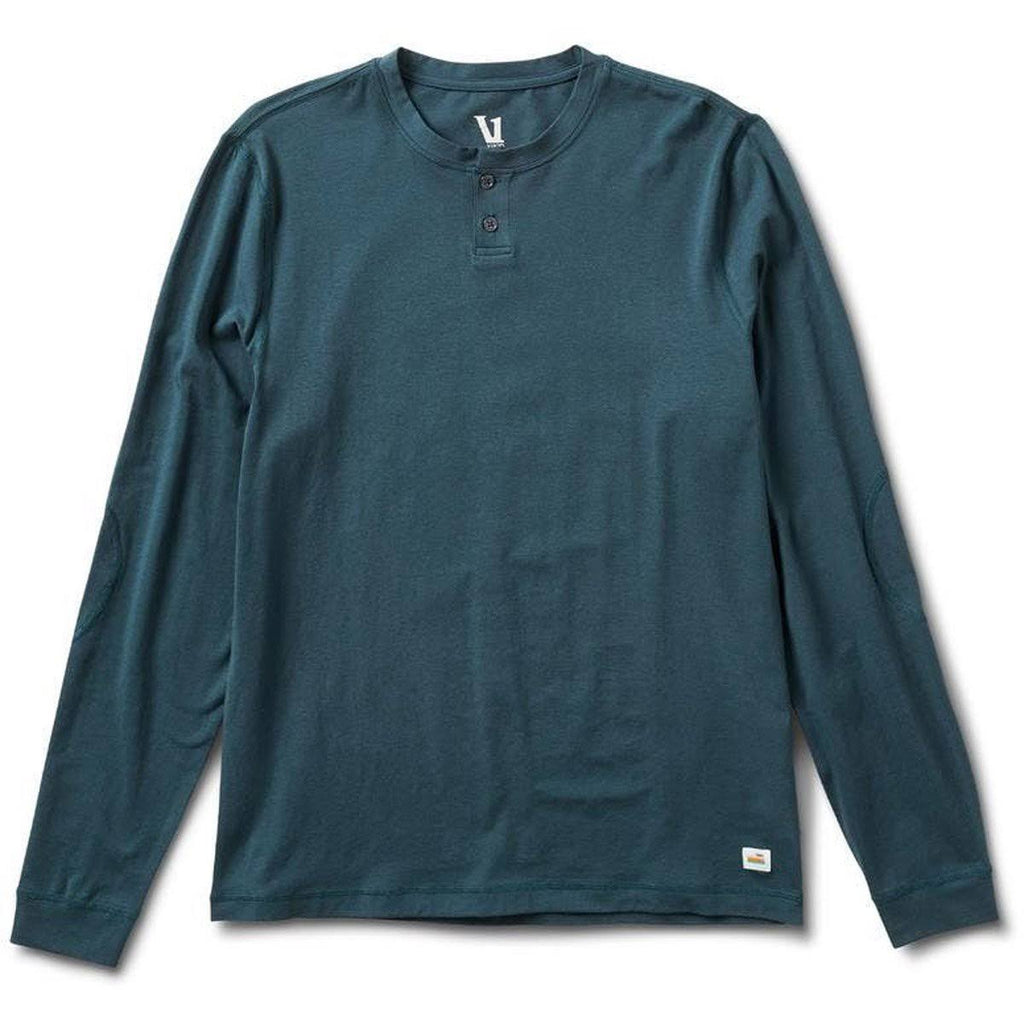Long-Sleeve Henley - Large / Indigo U323