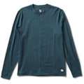 Long-Sleeve Henley - Large / Indigo U323