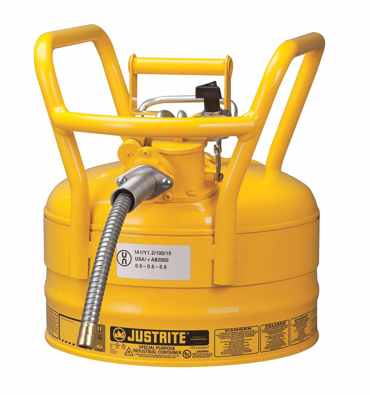 Yellow 2.5 Gallon Steel Safety Can N20462