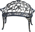 Cast Aluminum Patio Bench with Copper Finish T13063