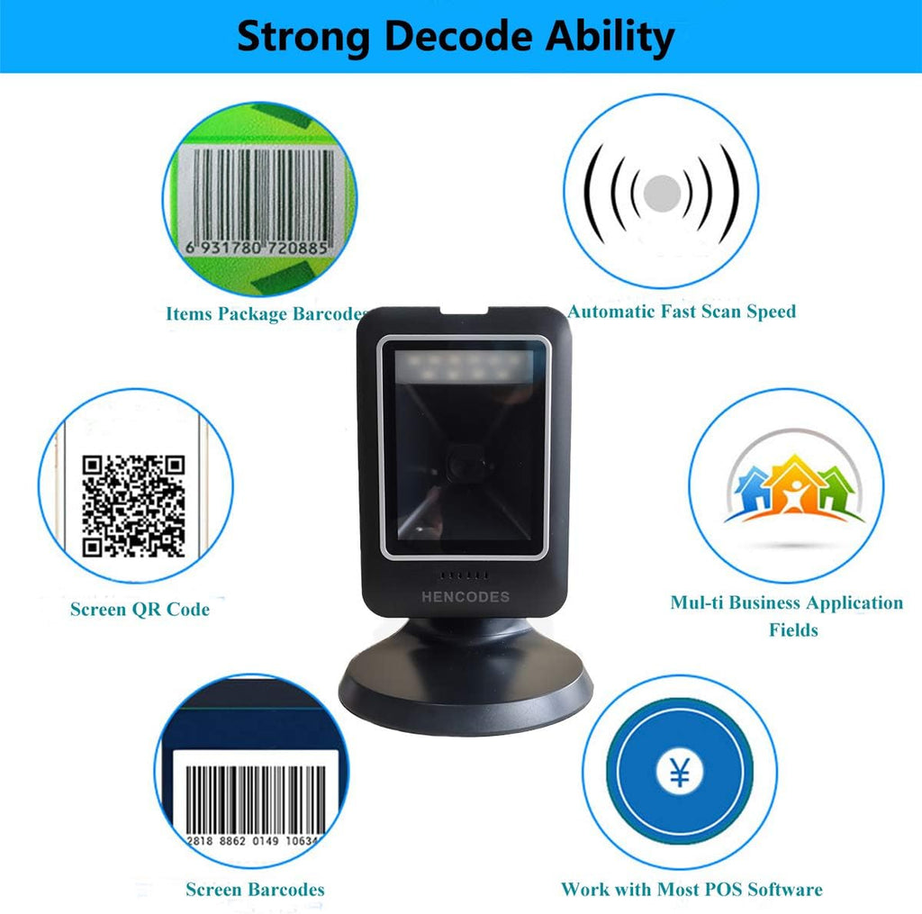 2D Barcode Scanner, USB, Pack of 2 B8096