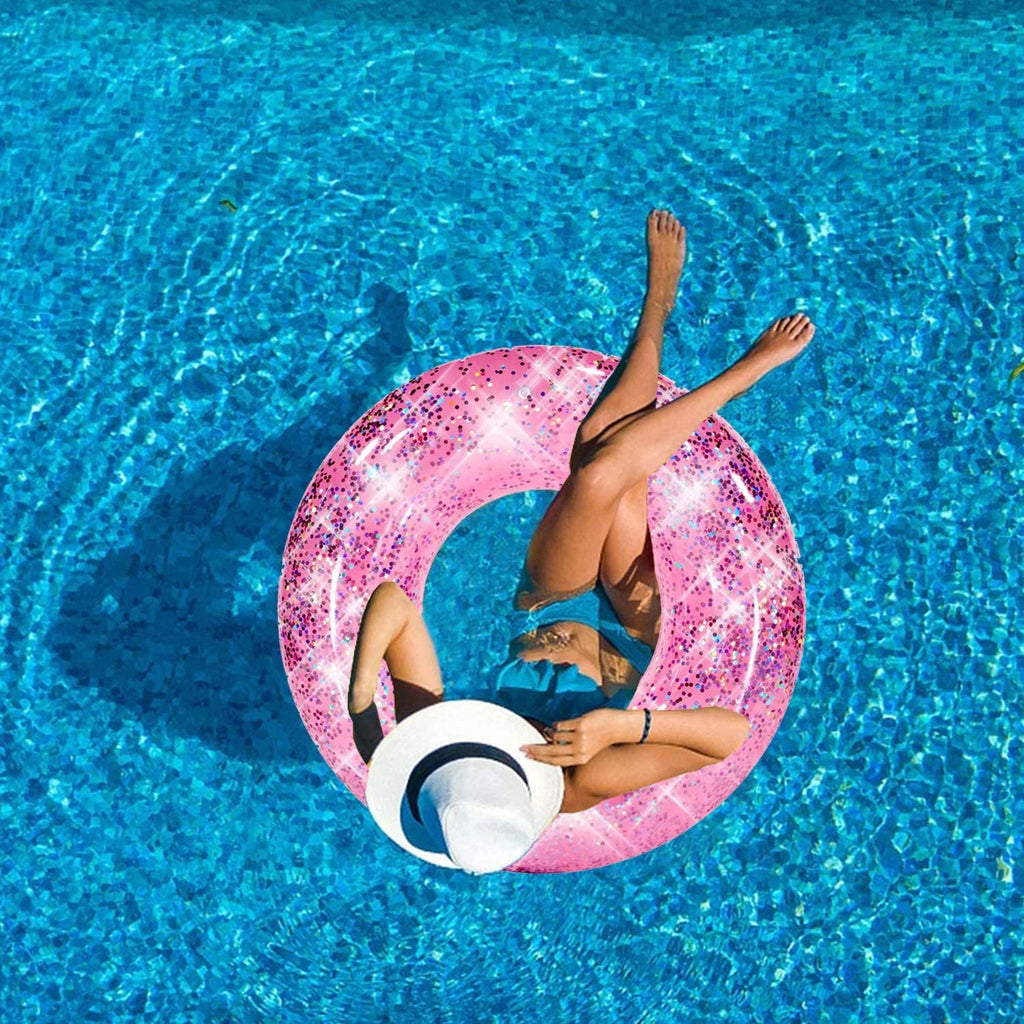 Pink Inflatable Pool Floats Rings 36 Inch R25018
