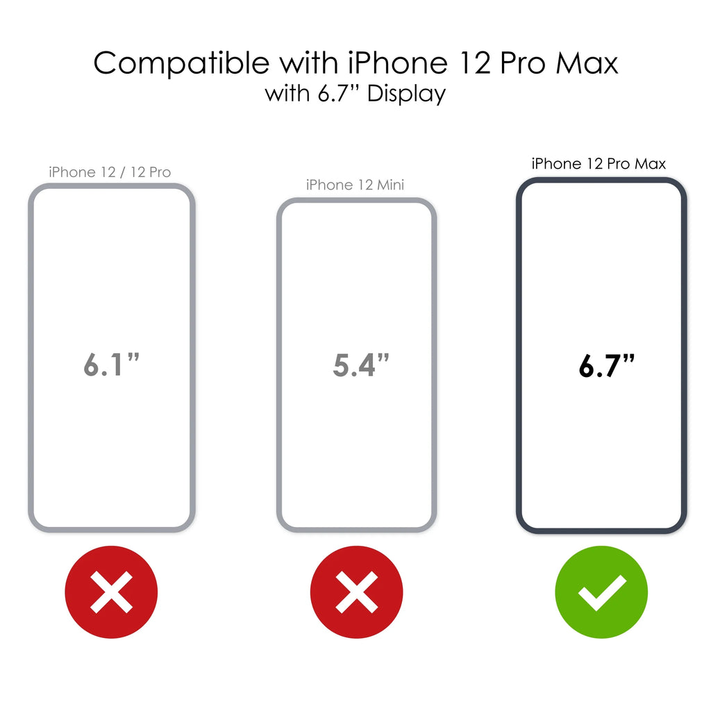 Clear Shockproof Hybrid Case for iPhone 12 Pro MAX with TPU Bumper Acrylic Back Tempered Glass Screen Protector O879786