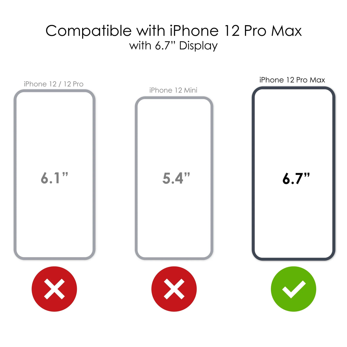 Clear Shockproof Hybrid Case for iPhone 12 Pro MAX with TPU Bumper Acrylic Back Tempered Glass Screen Protector O879786