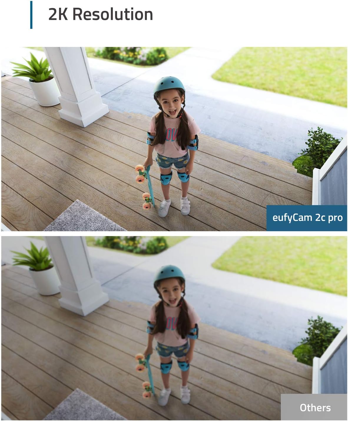 Wireless Home Security Camera System, 4-Cam Kit, 2K Resolution, 365-Day Battery Life Z914749