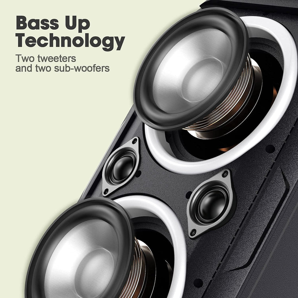 80W Bluetooth Speaker with LED Lights and 12000mAH Battery E490873