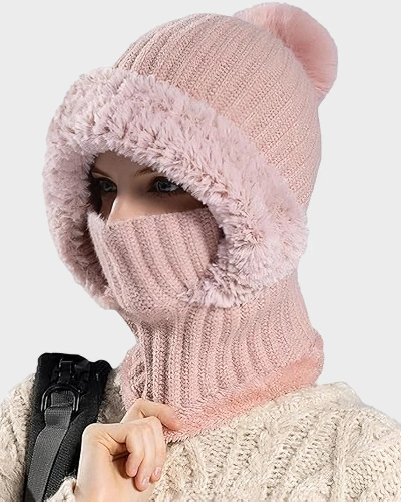 Warm Knit Beanie with Pom Pom K85746