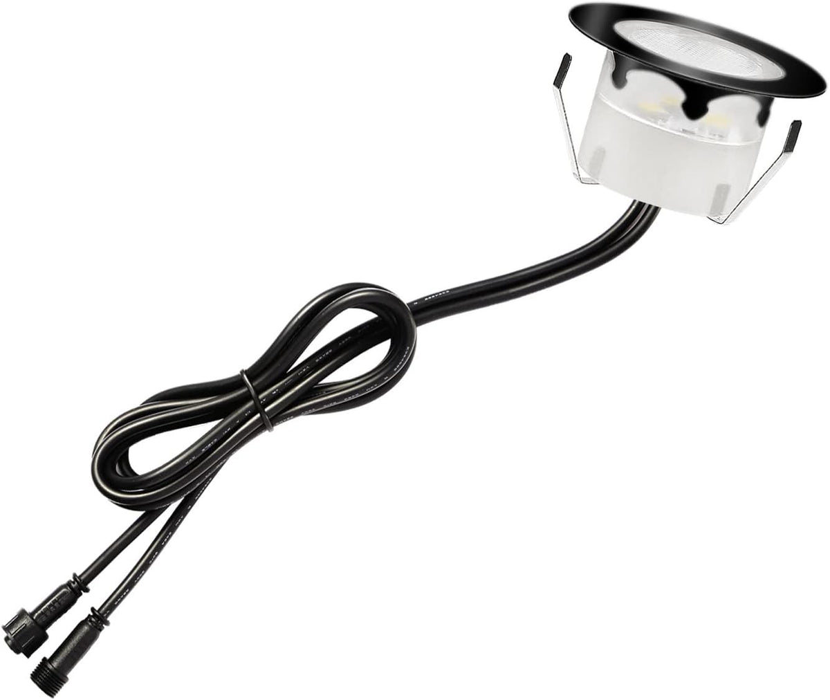 Low Voltage Stainless Steel 1W Deck Lights (20pcs, Cool White) E772862
