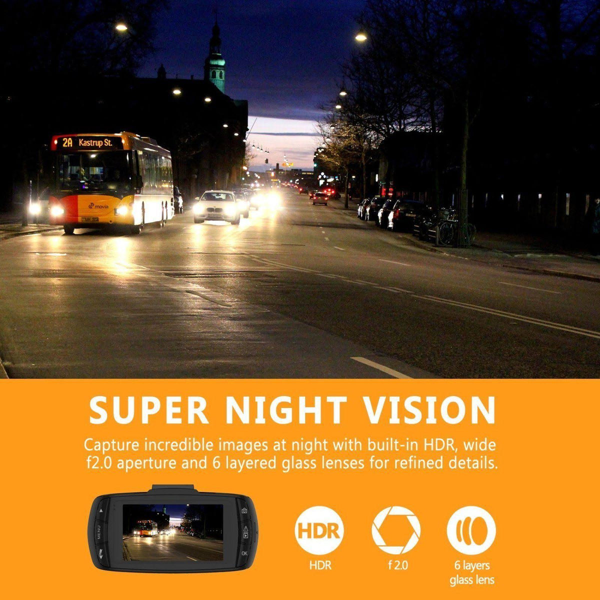 2K Dash Cam K6188
