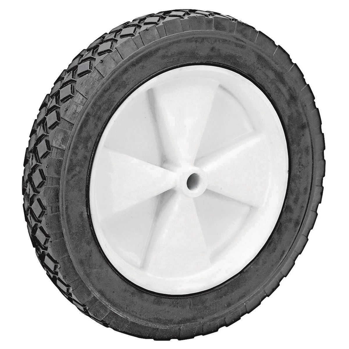 10 in. Solid Rubber Tire with PVC Hub D8038