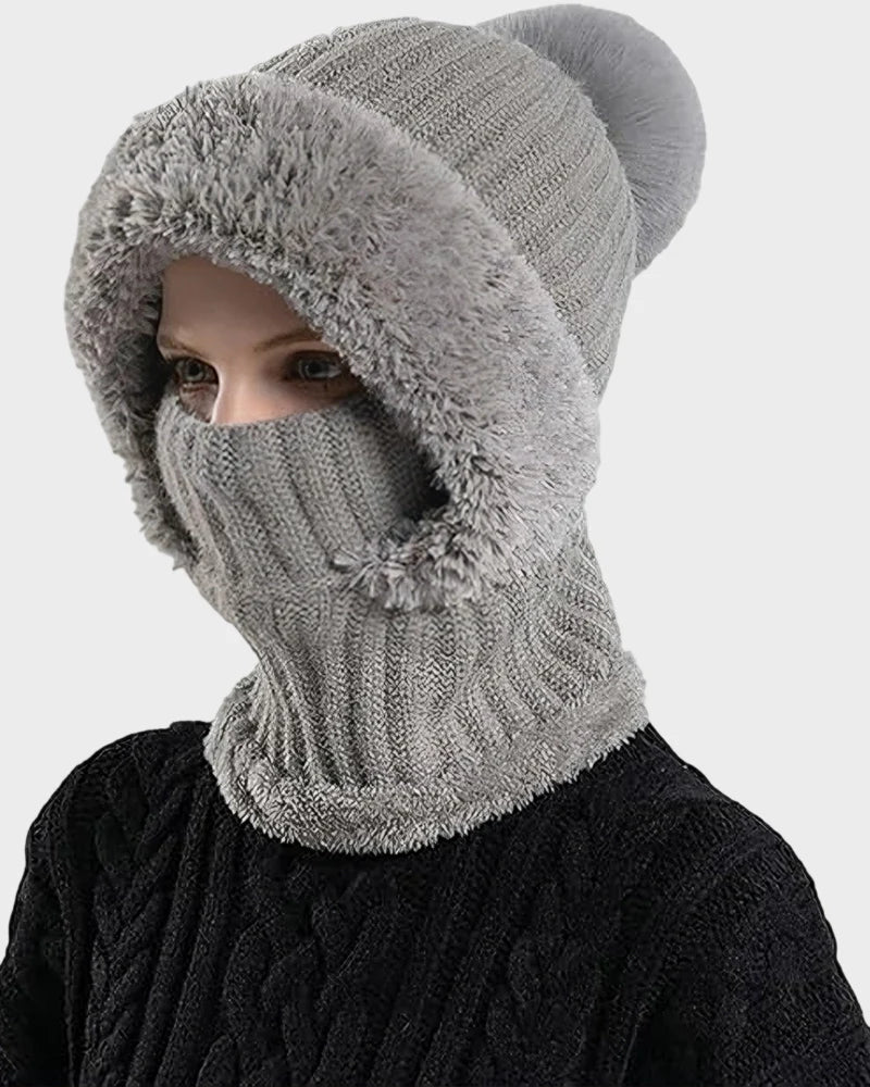 Warm Knit Beanie with Pom Pom K85746