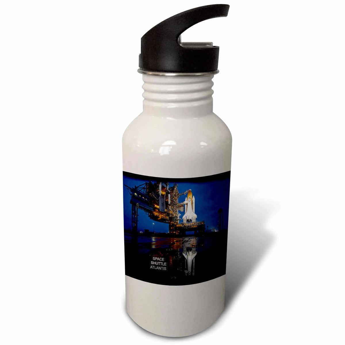 Space Shuttle Atlantis 21 oz Sports Water Bottle J3323