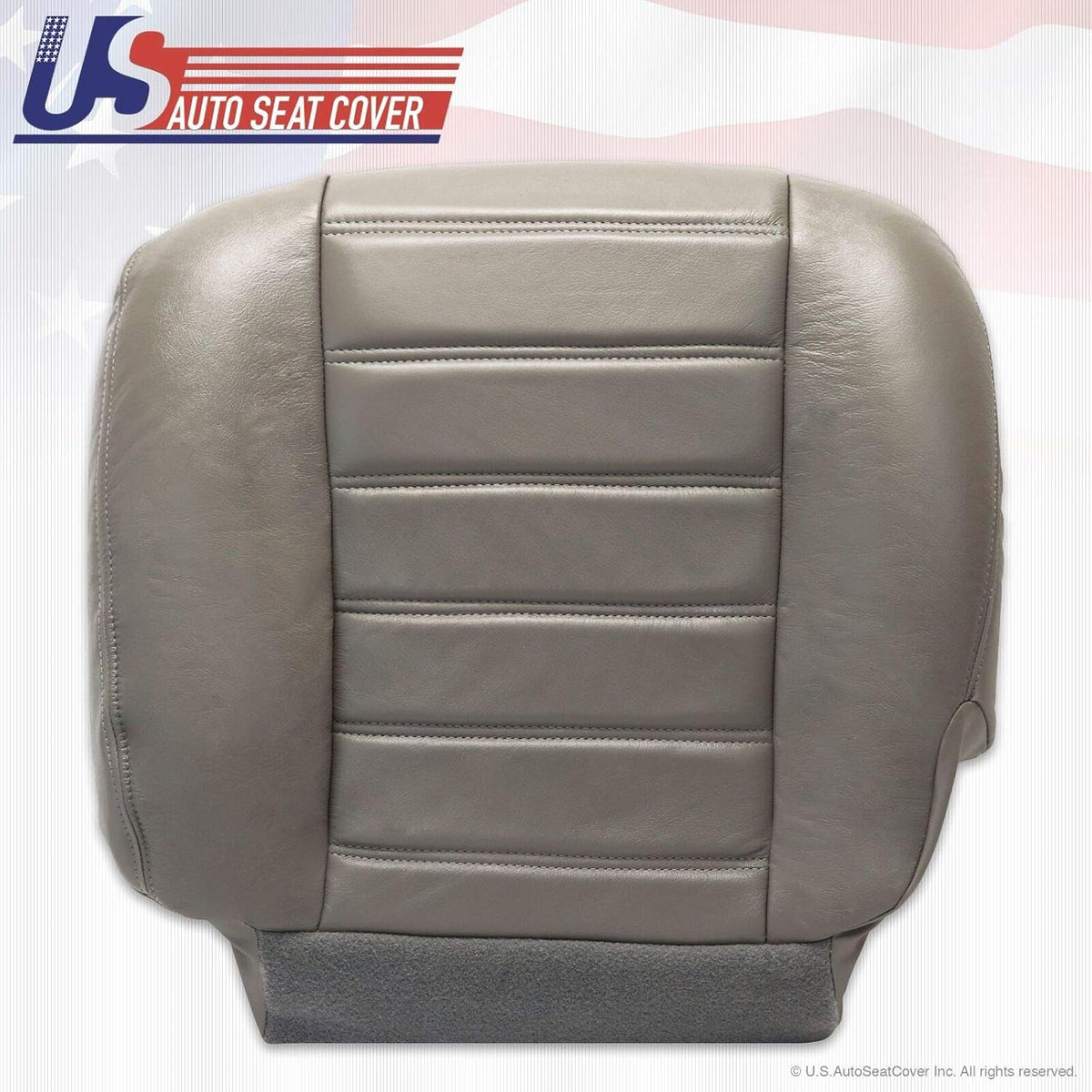 Gray Synthetic Leather Seat Cover Pack of 2 T246