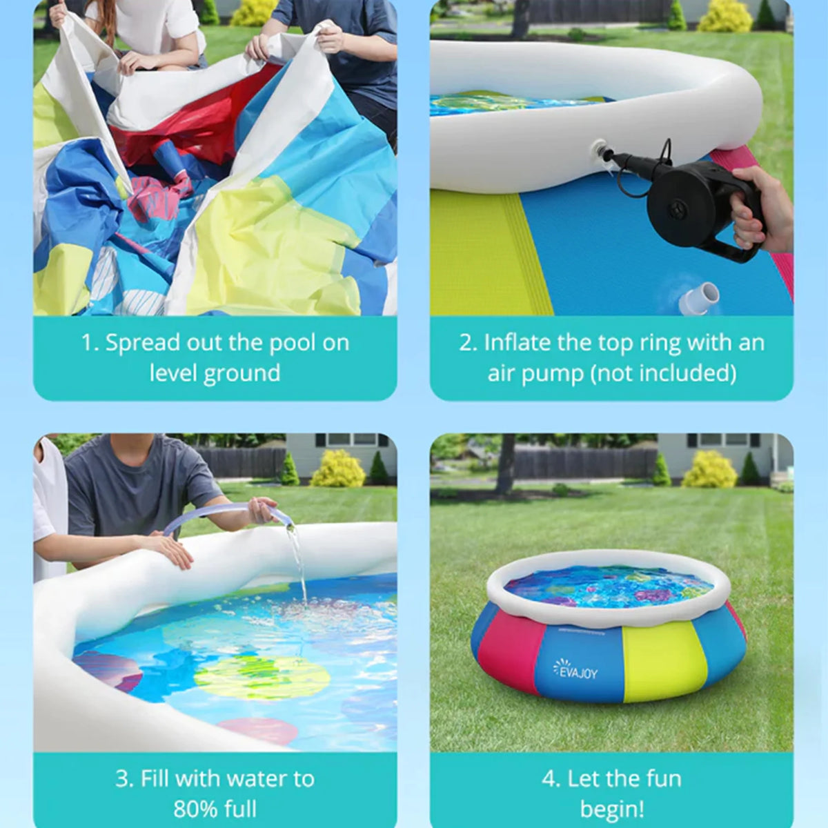 10ft x 30in Inflatable Swimming Pool R2095