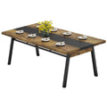 Brown 71-inch Rectangular Metal Frame Dining Table G780355