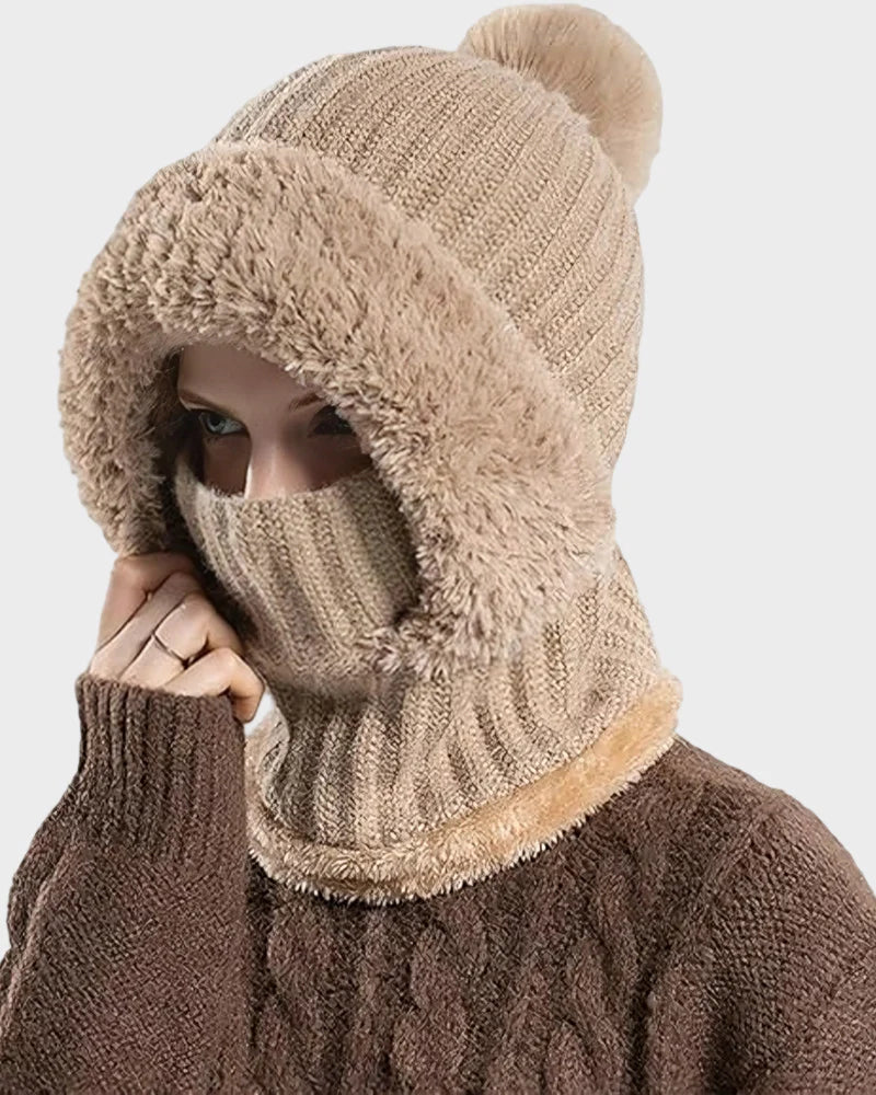 Warm Knit Beanie with Pom Pom K85746