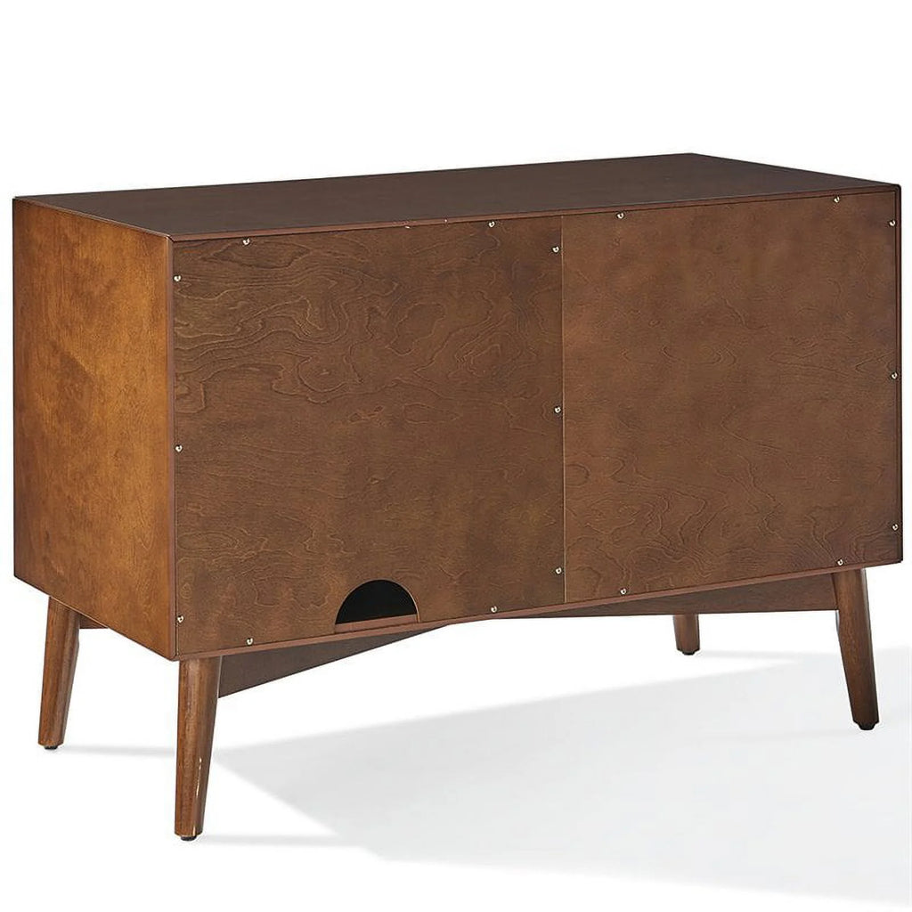 Mid-Century Wood Media Console Table in Mahogany B768