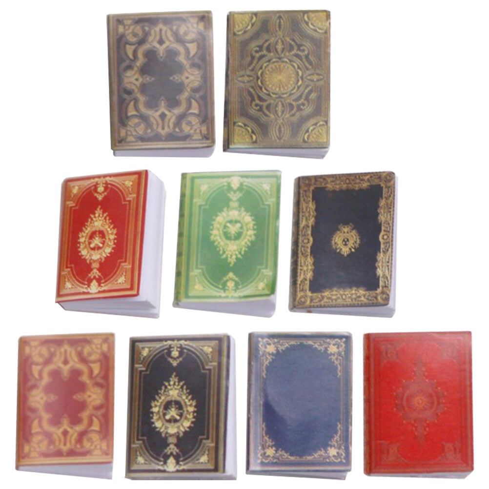 9pcs Doll House Mini Books Toys W194024