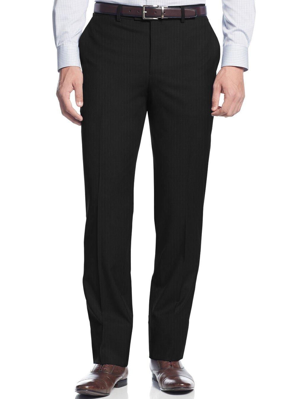 Black Stripe Slim Fit 2 Piece Suit I715634