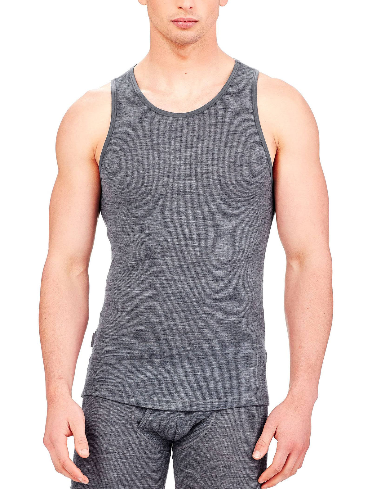 Men's Anatomica Rib Tank Gritstone Heather R2091