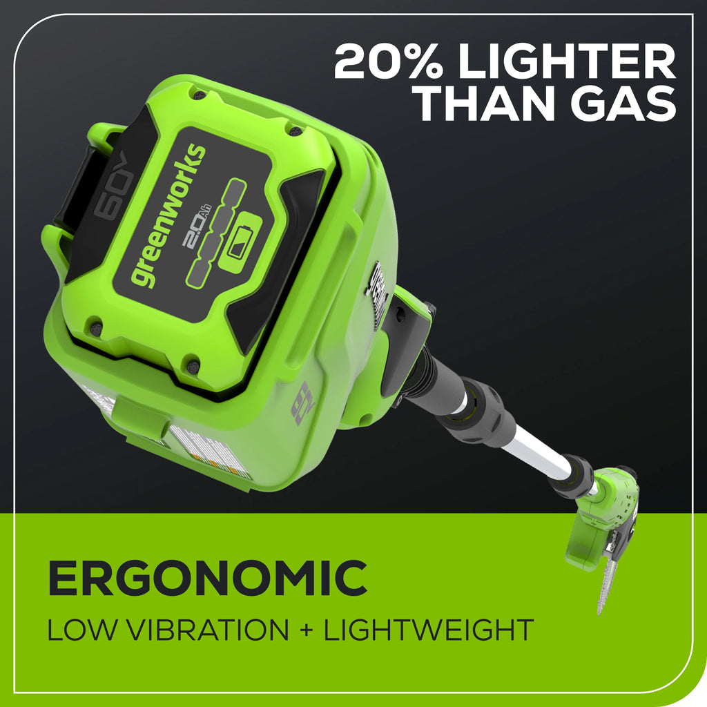 60V 10 Pole Saw with 2.0 Ah Battery & 3 Amp Charger J423038