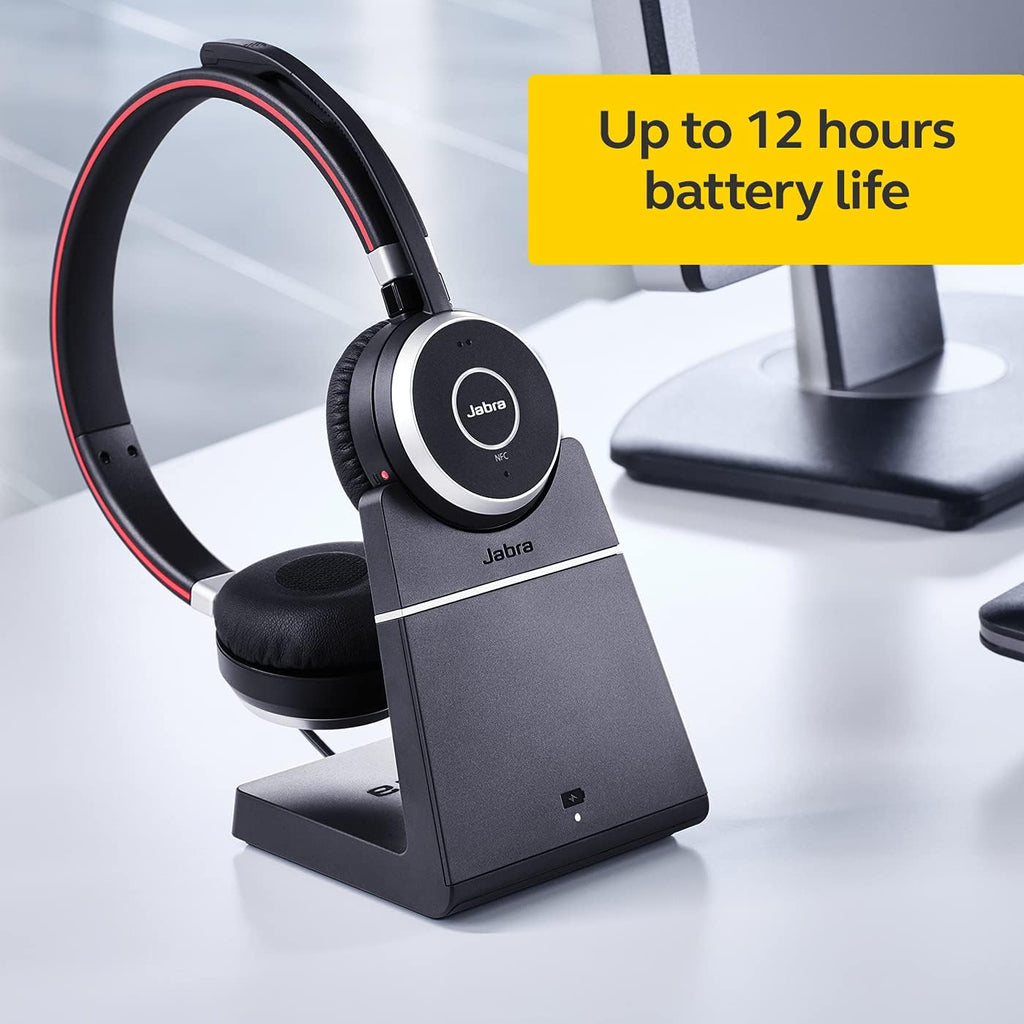 Jabra Evolve2 65 Wireless Bluetooth Headset, Stereo, Black G314533