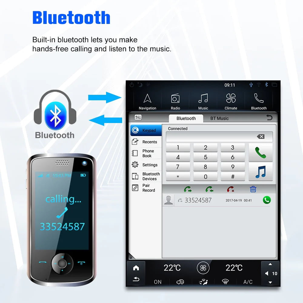 10.4 Inch Touchscreen Car Radio Stereo O856