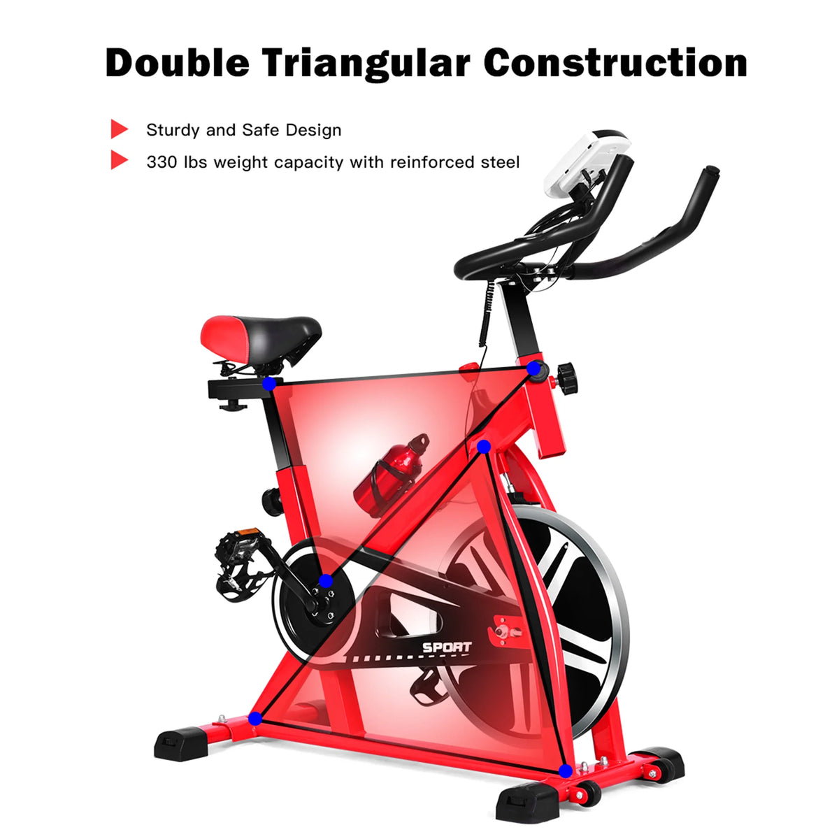 Exercise Bike with Adjustable Resistance V3367