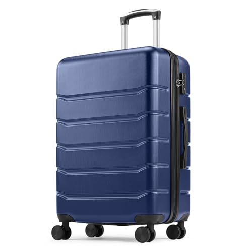 Navy Blue 24 Inch Hard Shell ABS Spinner Luggage L46473