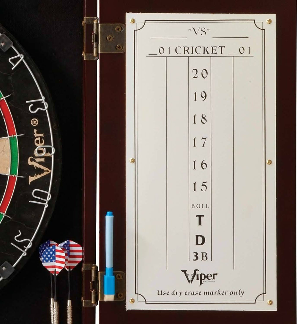 Sisal/Bristle Steel Tip Dartboard & Cabinet Bundle B173405