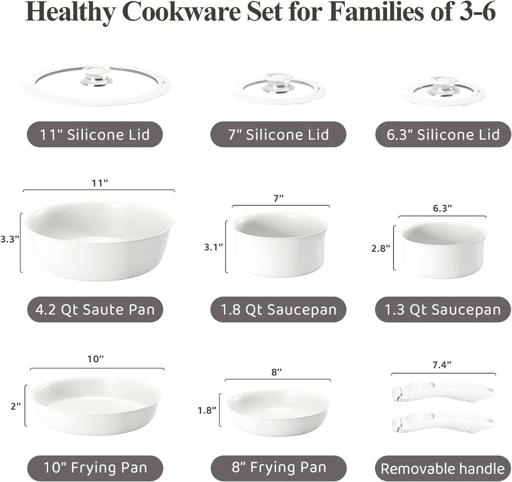 10 Pcs Nonstick Ceramic Cookware Set A53470