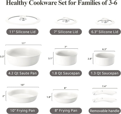 10 Pcs Nonstick Ceramic Cookware Set A53470