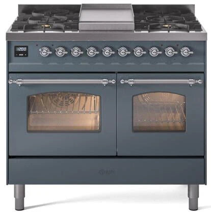Blue Grey Dual Fuel Natural Gas Range A318